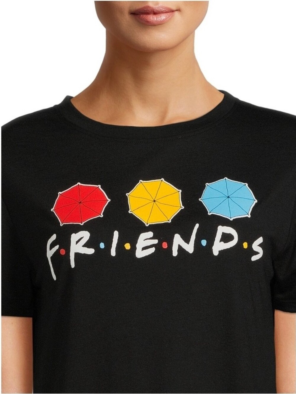 Plus Size XXL 19 Friends Tshirt Umbrella Trio Graphic Tee & Bike Lined Shorts - Picture 3 of 6